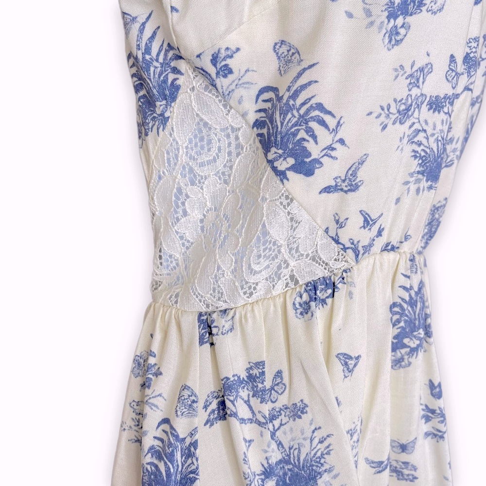 Disney Cinderella Collection Ivory Toile Sleeveless Dress Size S - Picture 3 of 6